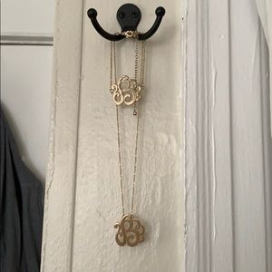 Initial Necklace & Bracelet Set